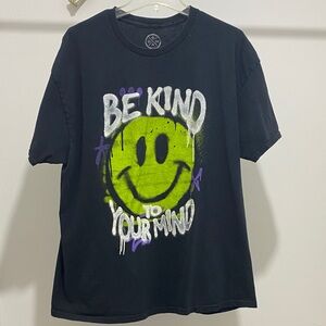 Be Kind Graphic Tee - Black and Green